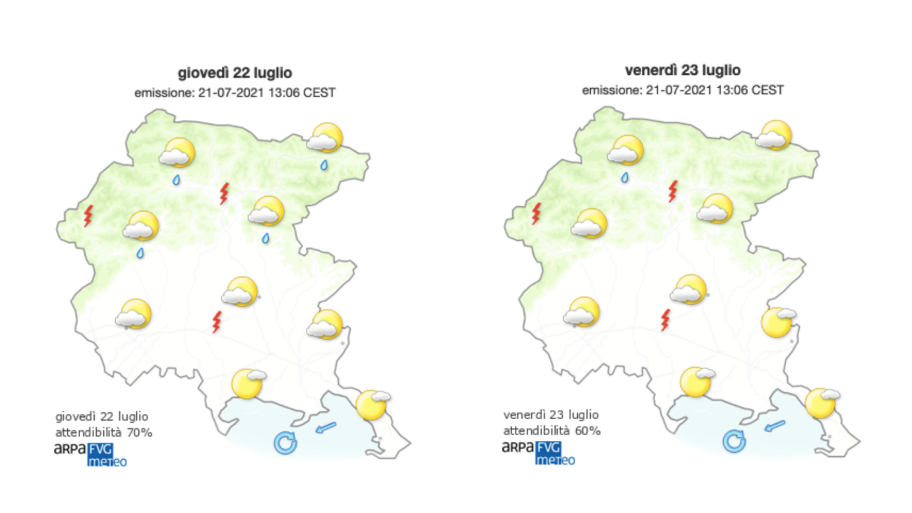 Copertina per Meteo, rimane il caldo e sole sul Goriziano, sarà un weekend afoso